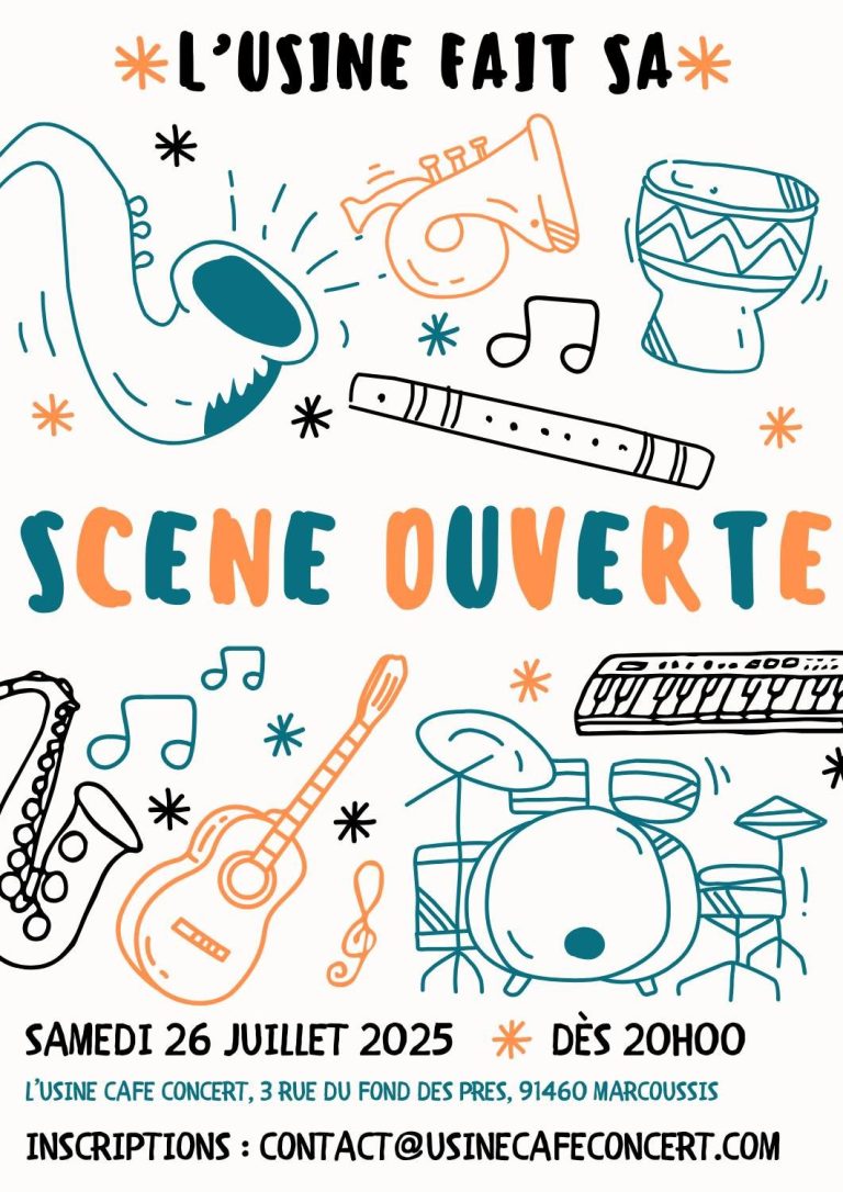 Affiche scène ouverte Affiche scène ouverte